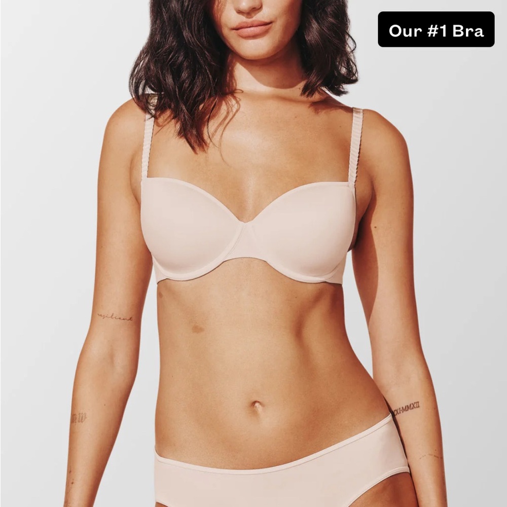 ThirdLove 24/7 Classic T-Shirt Bra 32D Cream